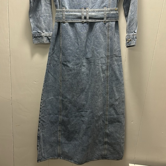 Smoke & Mirrors Los Angeles Denim Jean Maxi Dress Size Small - Picture 8 of 11